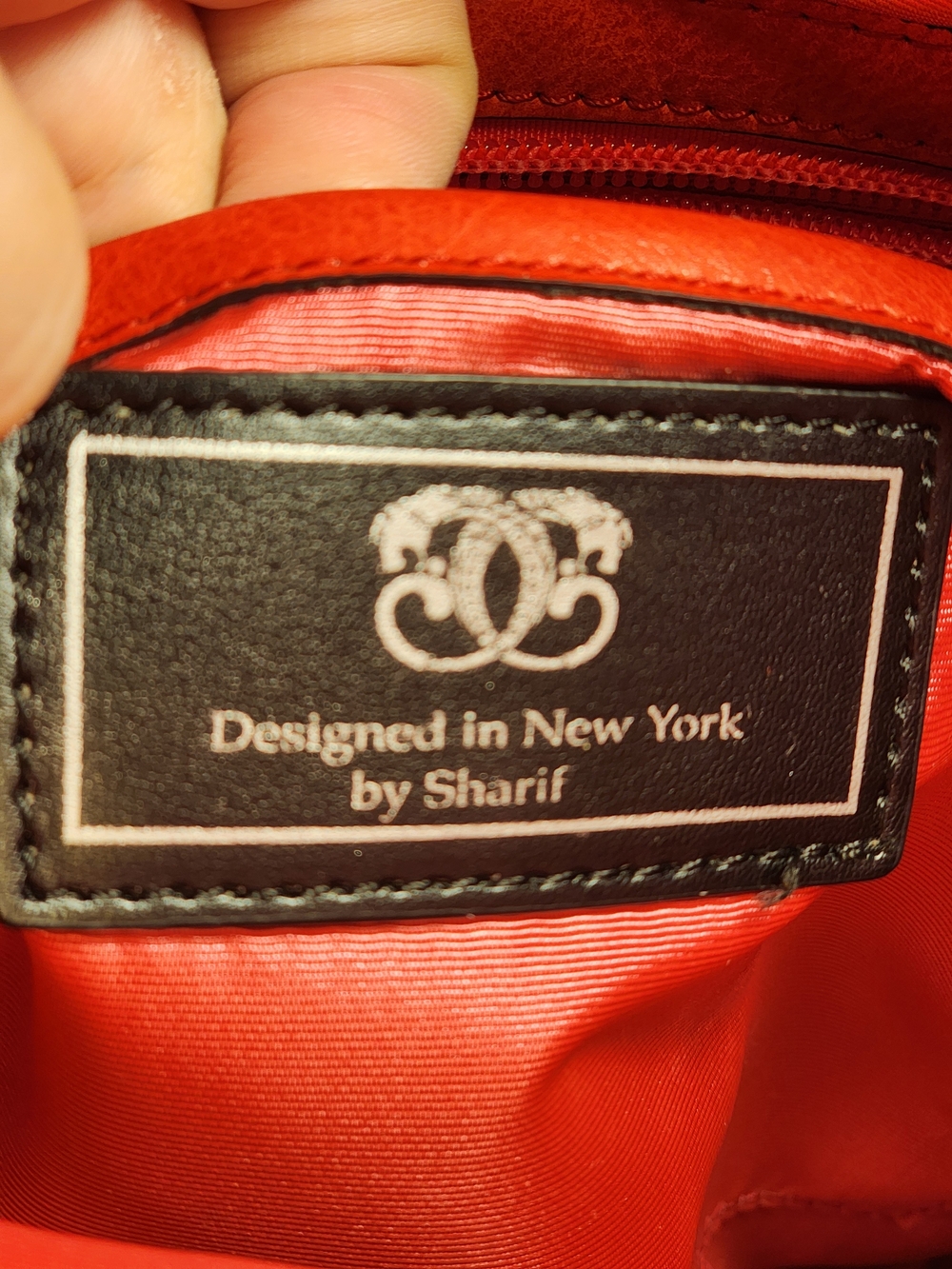 NWOT Sharif Tote Bag Red | Large Tote | Minor Wear - Picture 11 of 15
